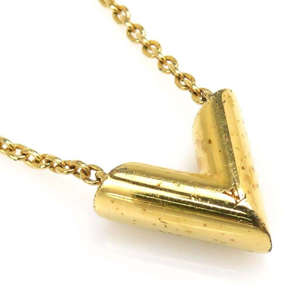 LOUIS VUITTON Gold Necklace - Picture 1 of 14